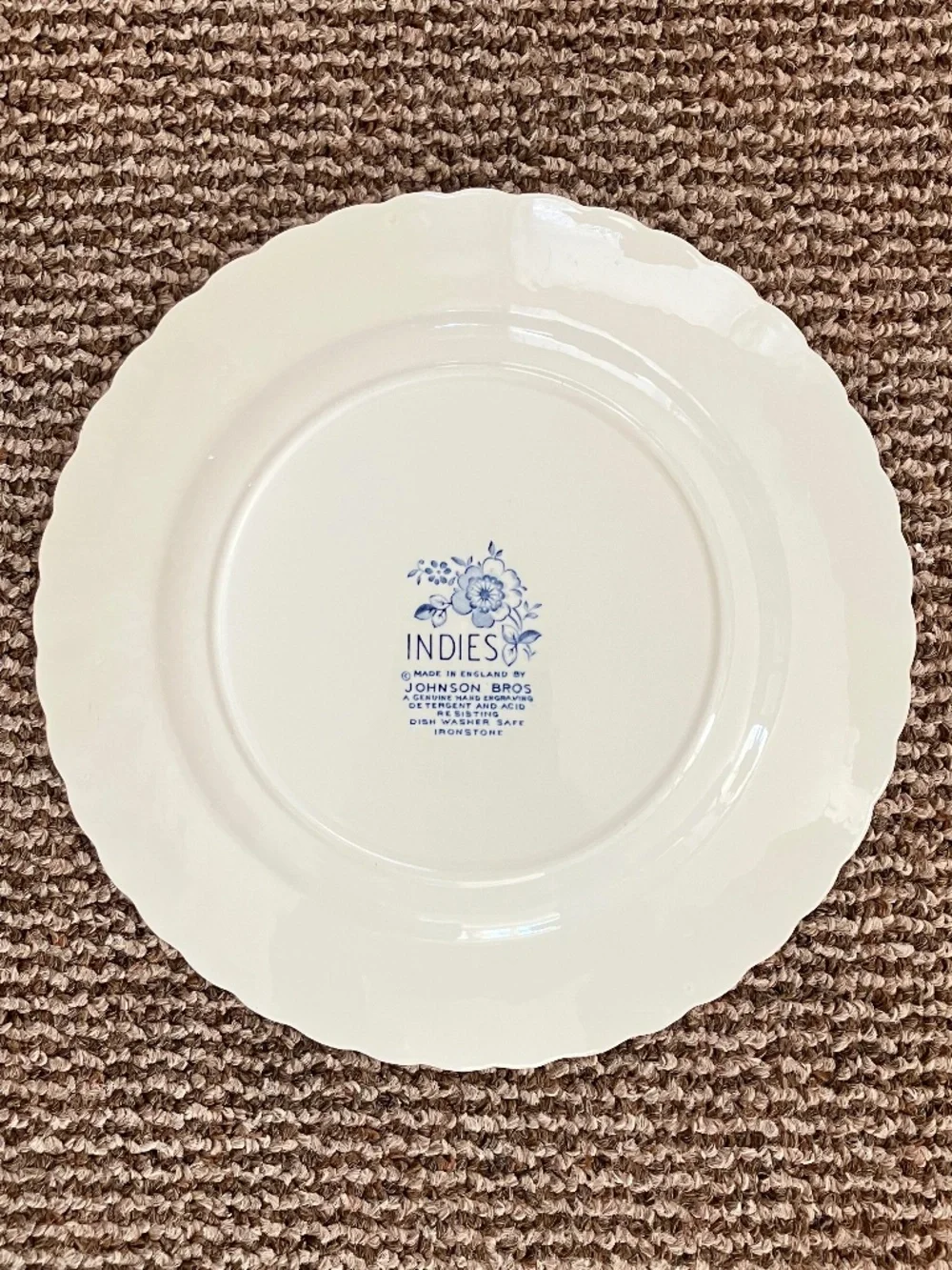 Johnson Bros dinner plate